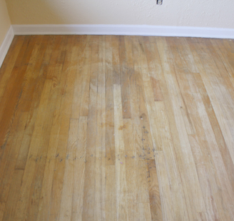 Before-Hammered Floor Renewal